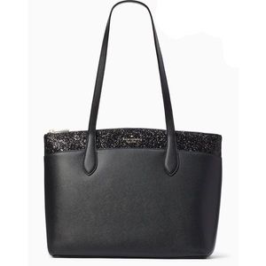 Kate Spade Black Glitter Shoulder Bag